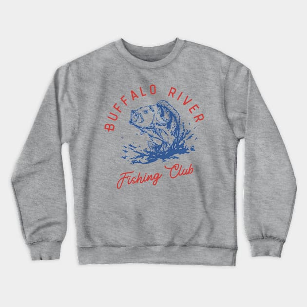 Buffalo River Fishing Club Crewneck Sweatshirt by Crossbar Apparel